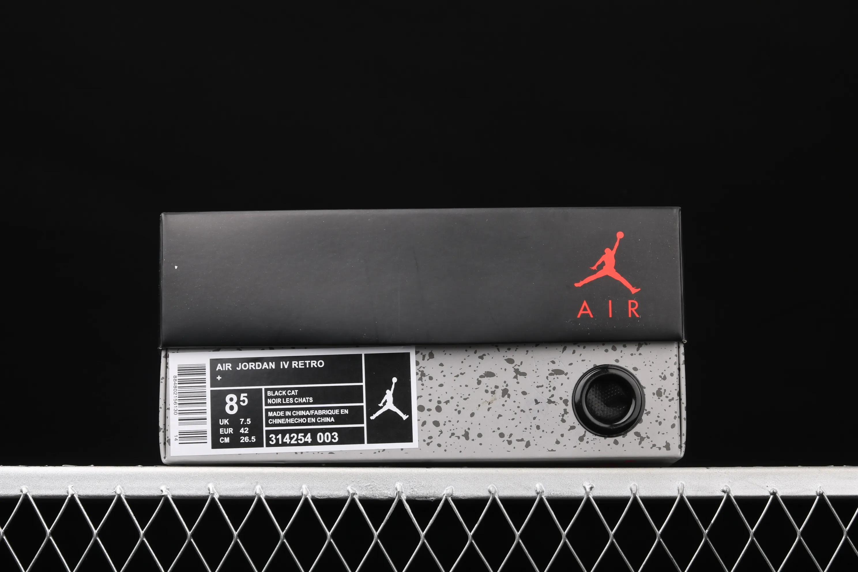 All categories Air Jordan Jordan series basketball shoes Air Jordan 4 G version Air Jordan 4 Retro LS AJ4 Joe 4 splash black and white basketball shoes 314254-003